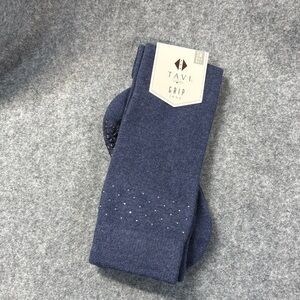 Tavi Grip  Jane non slip grip organic cotton  Socks in Blue small 6-8